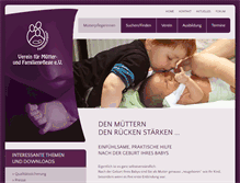 Tablet Screenshot of muetterpflege.de